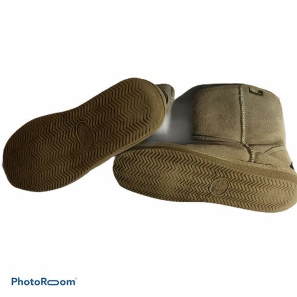 beach feet boots Tan cow suede upper wool lining size 8 women’s men's 5 READ - Picture 4 of 8